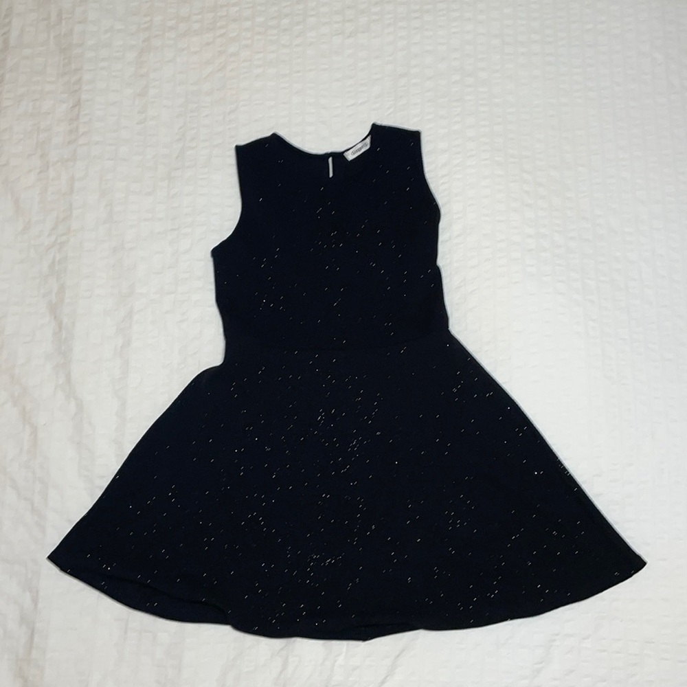 black skater dress